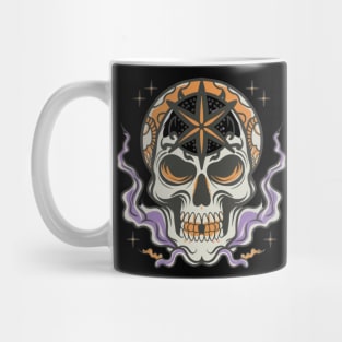 Spooky Star Sign Skull Tattoo Mug